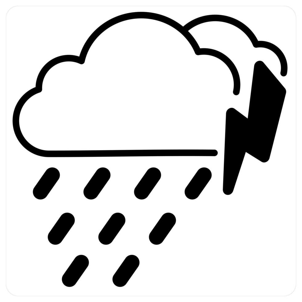 Heavy Rain icon concept vector