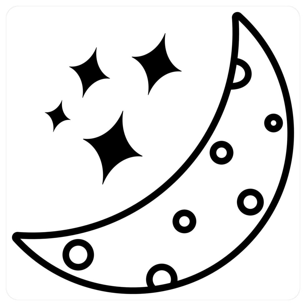 Starry Night icon concept vector