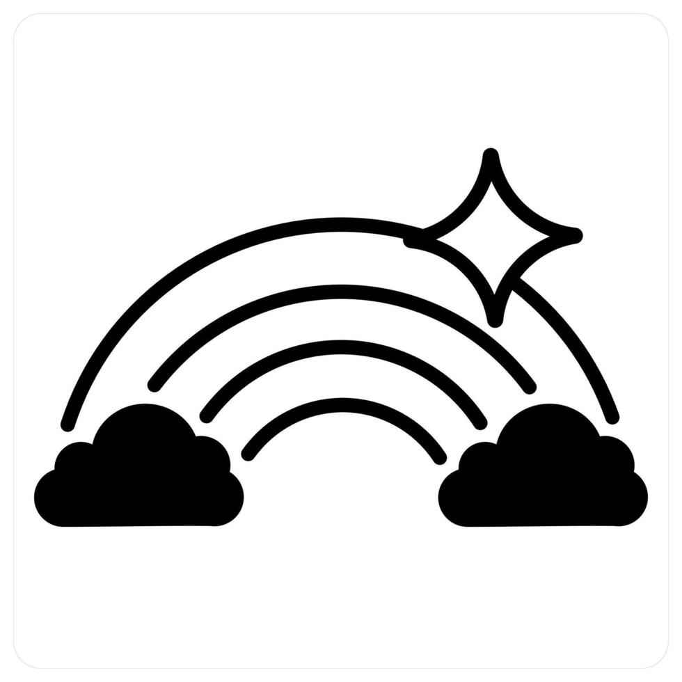 Rainbow icon concept vector