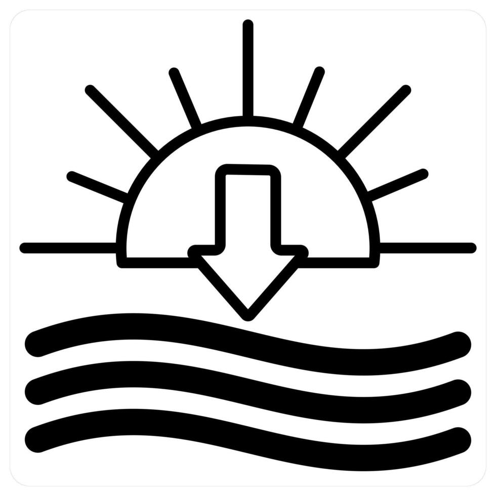Sunset icon concept vector