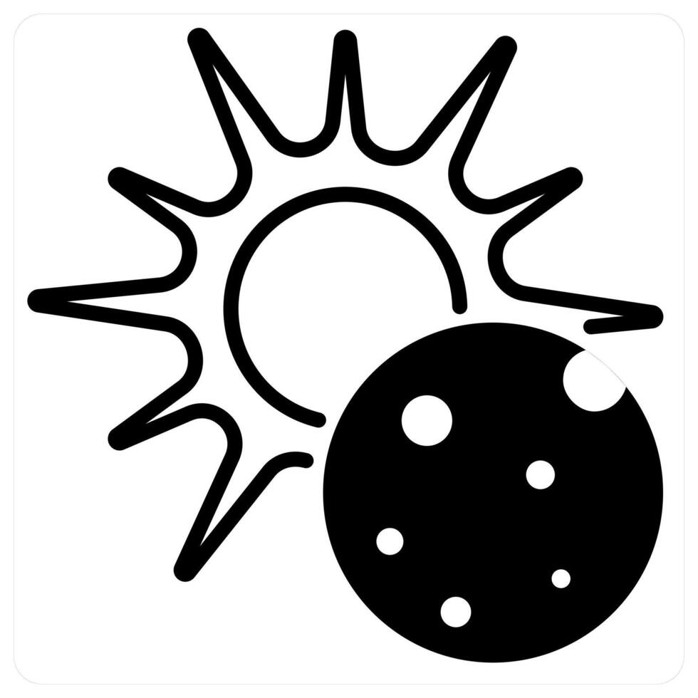 Eclipse icon concept vector