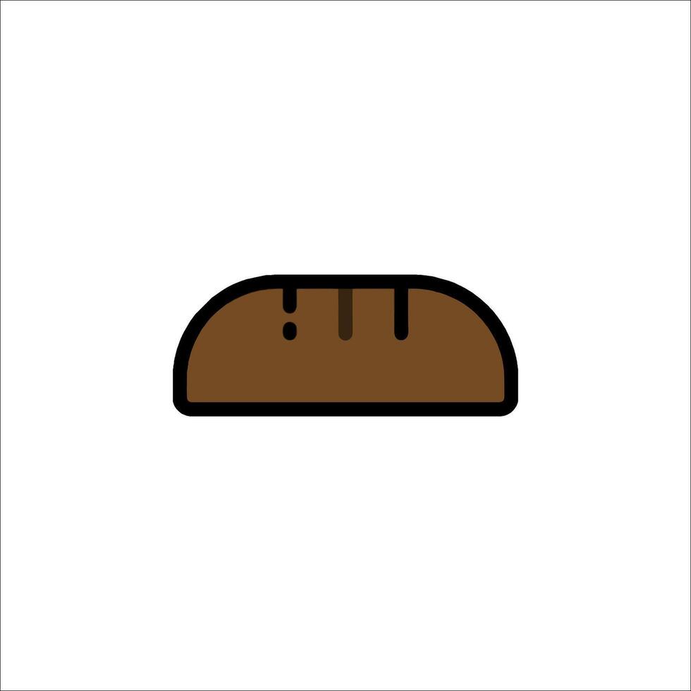 Bread icon isolated on white background vector