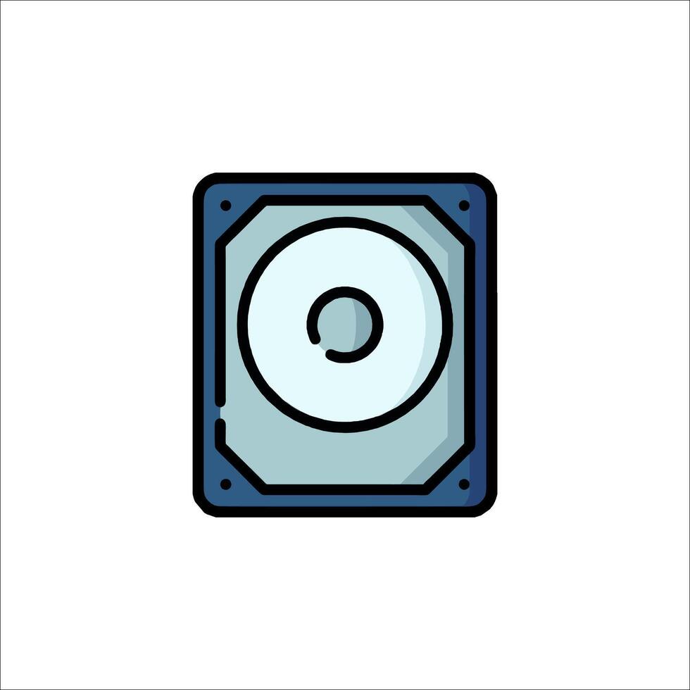 Hard drive icon illustration vector