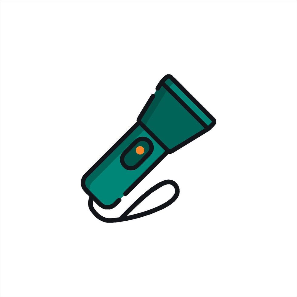 A flashlight icon on a white background vector