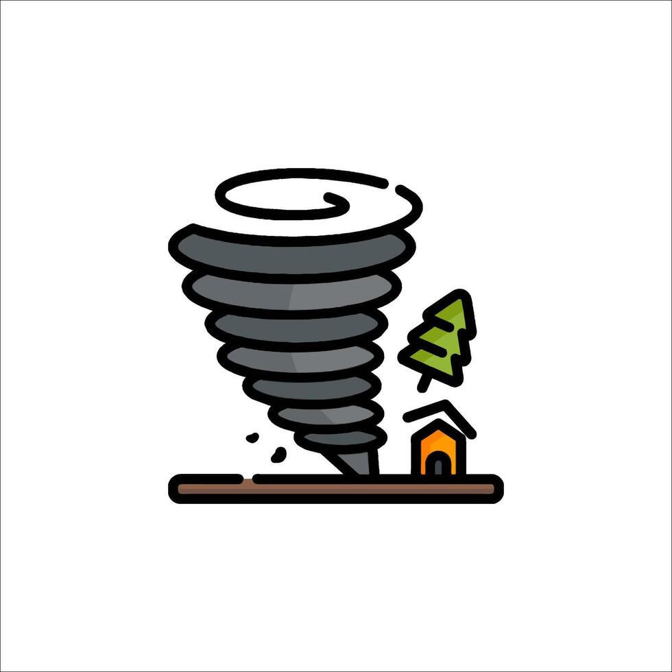 Tornado icon illustration vector