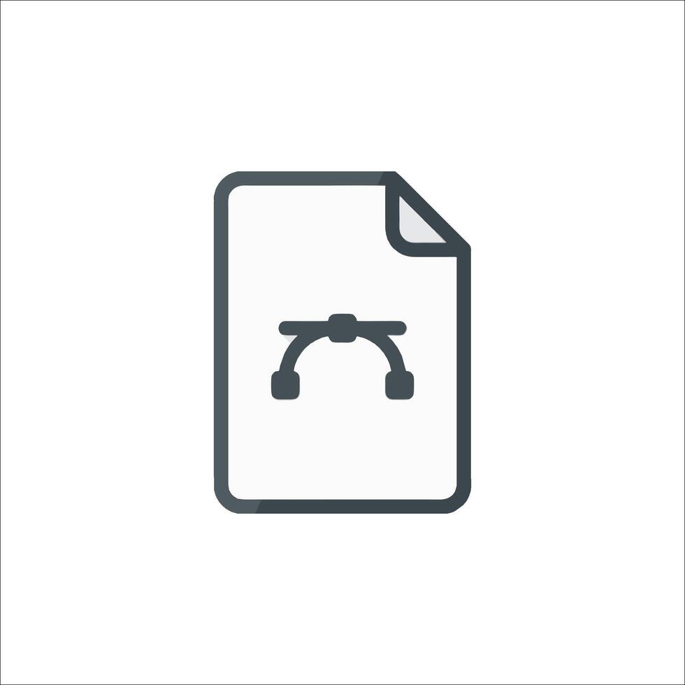A file icon with a pair of headphones on it vector