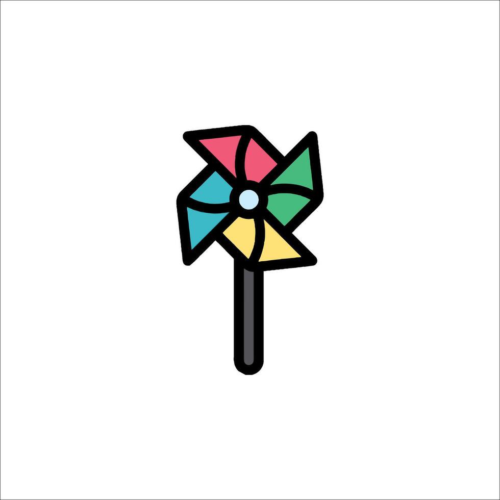 Pinwheel icon illustration vector