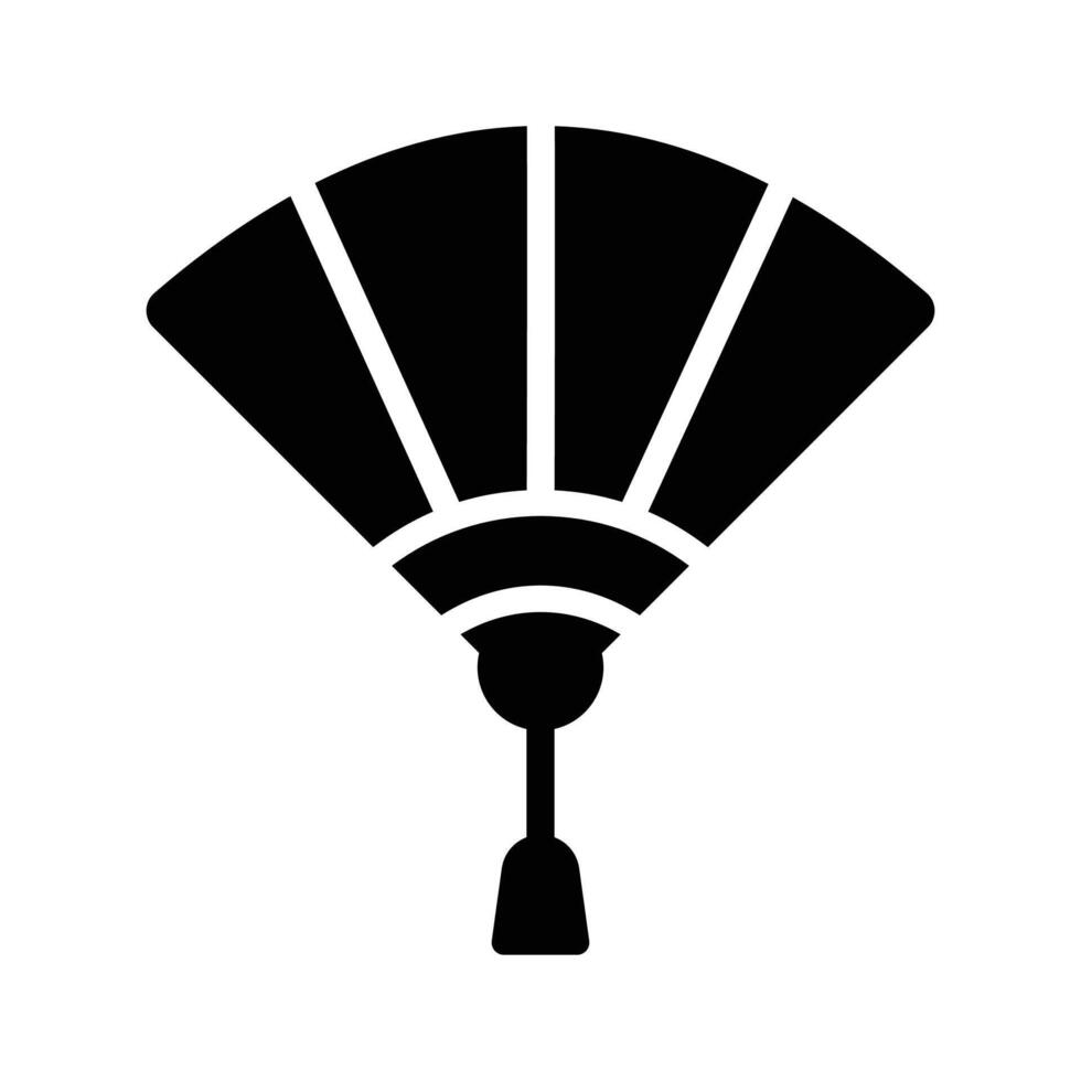 Creatively crafted icon of chinese fan modern design style, ready to use vector