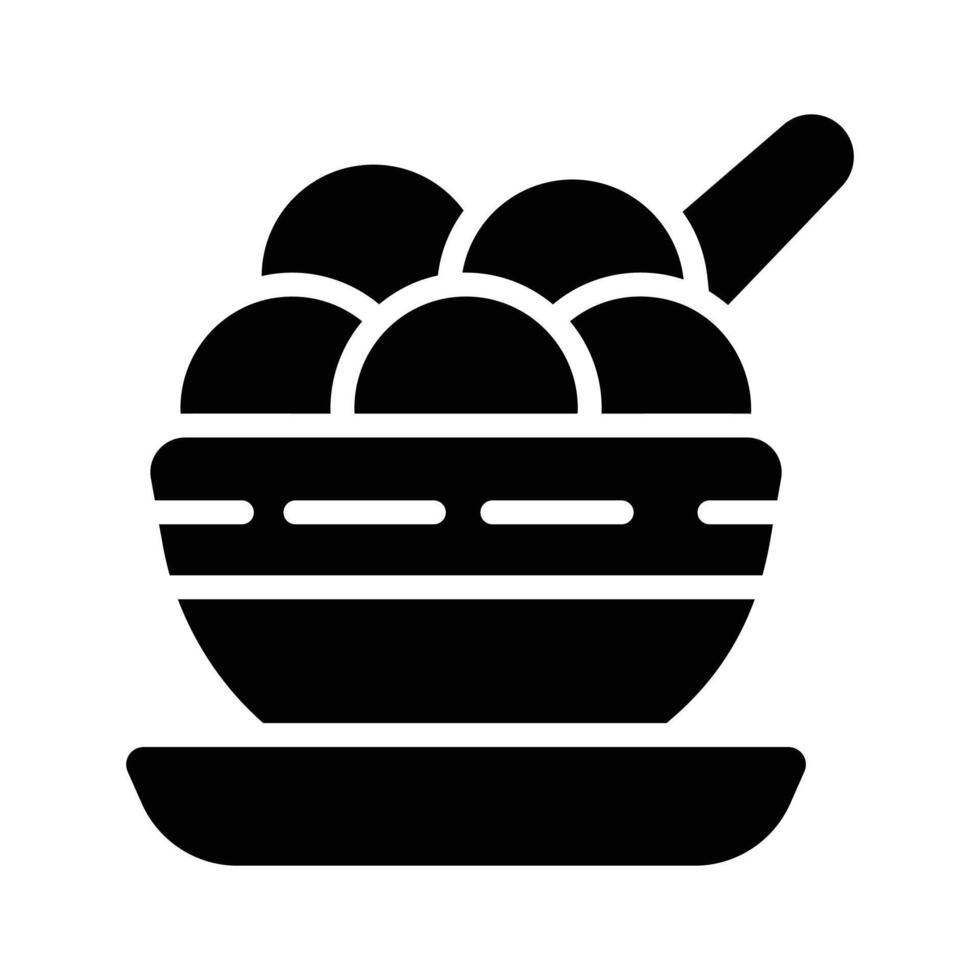 Traditional Chinese rice dumplings design, customizable icon. vector