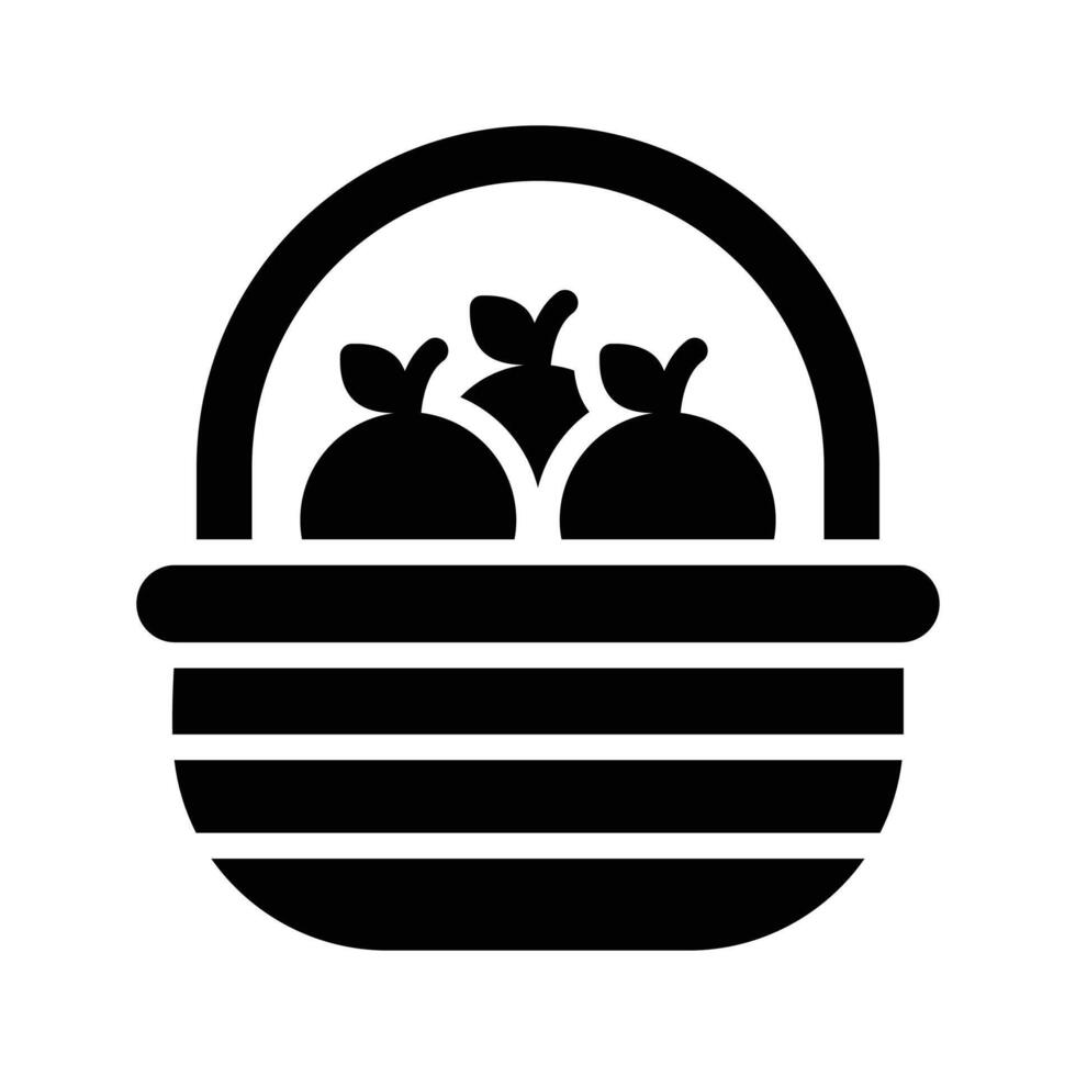 A basket of mandarins symbolizing prosperity and good luck vector