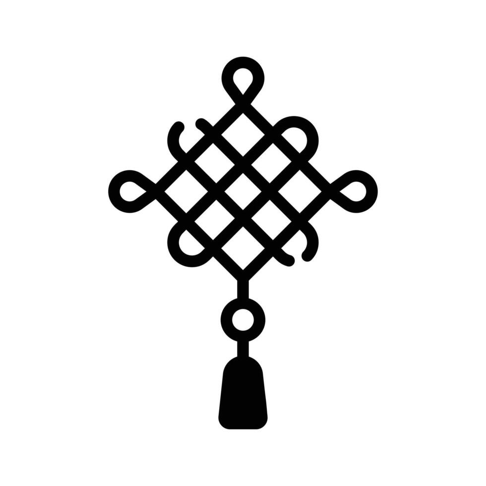 Have a look at this amazing icon of chinese knot in modern style., vector