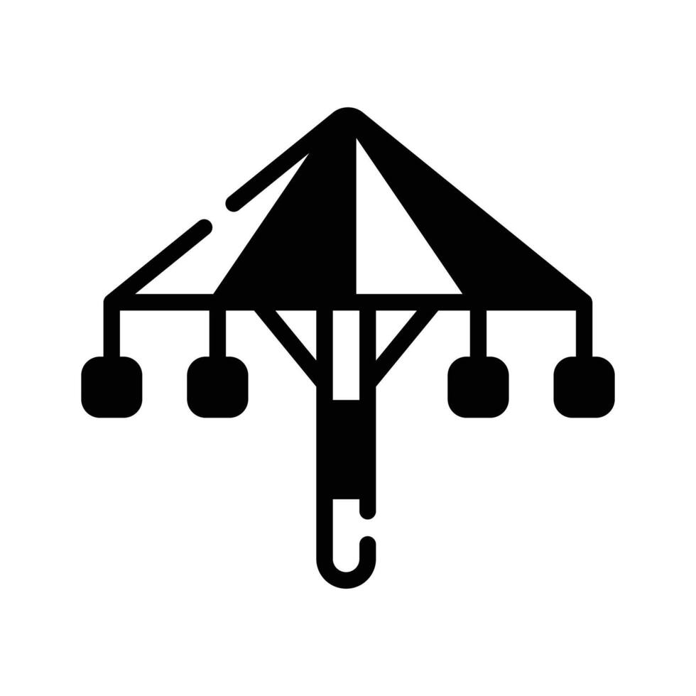 Traditional umbrella, a cultural symbol of protection and elegance..,. vector