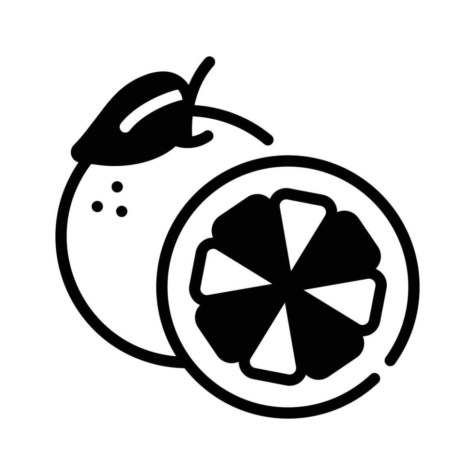 Orange fruit, symbolizing health, freshness, and prosperity..,. vector