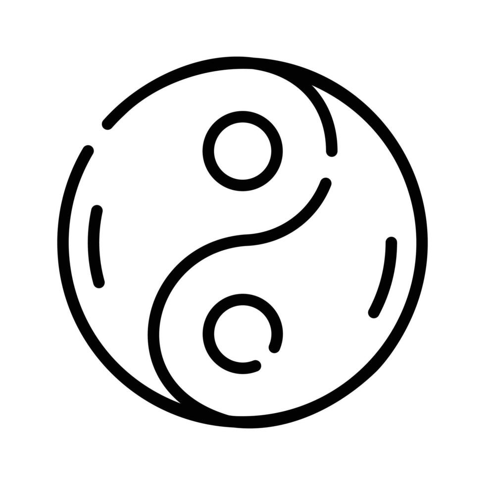 A chinese yin yang symbol design isolated on white background.,. ' vector