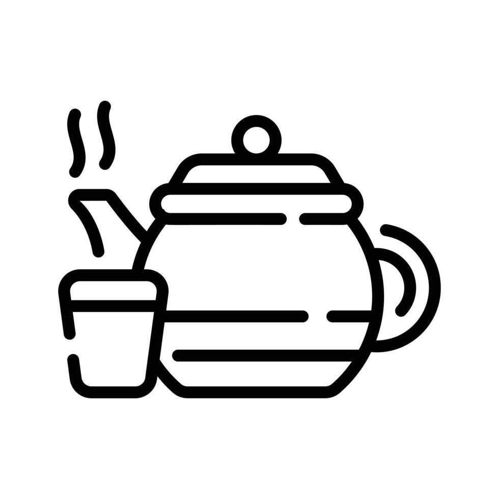 Beautifully designed icon of chinese cultural teapot, trendy editable .,. ' vector