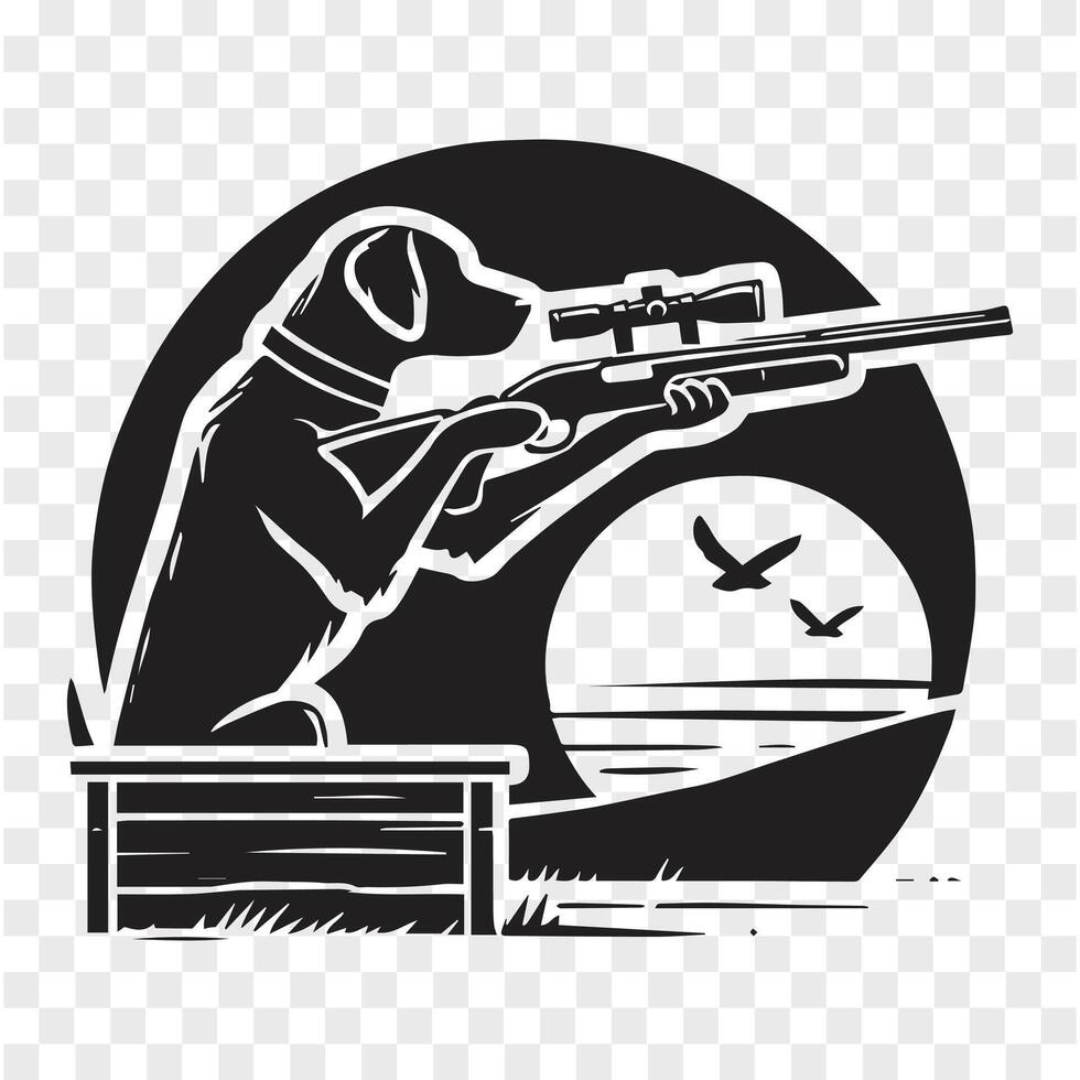 Precision Pup Silhouette Shooter vector