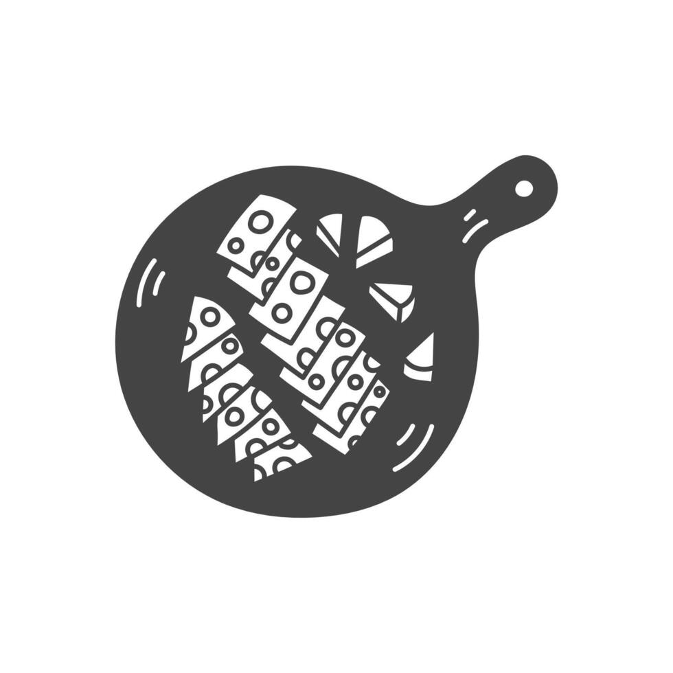 Cheese Charcuterie Board Illustration vector