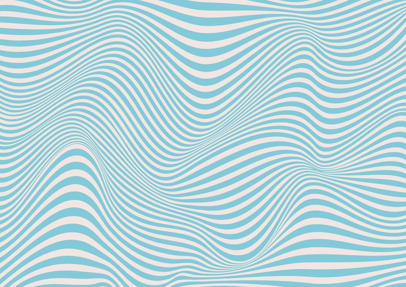 Retro styled warped line design background vector