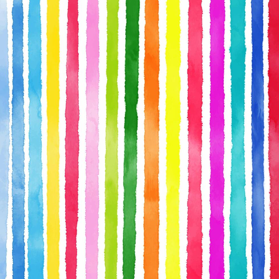 Hand painted background with watercolour stripes design vector