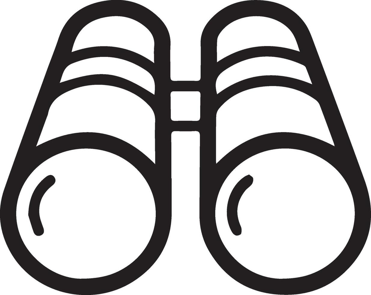 Binoculars icon illustration outline design vector