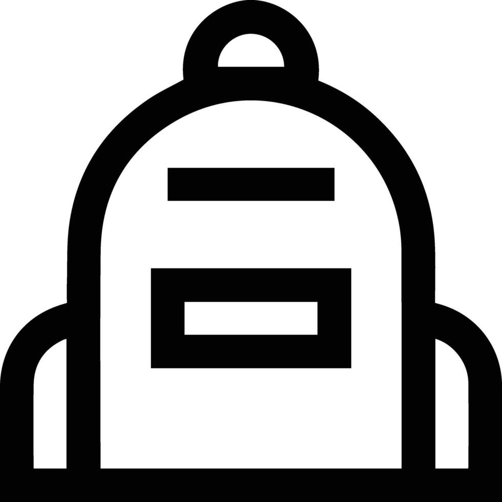 Backpack icon design outline vector