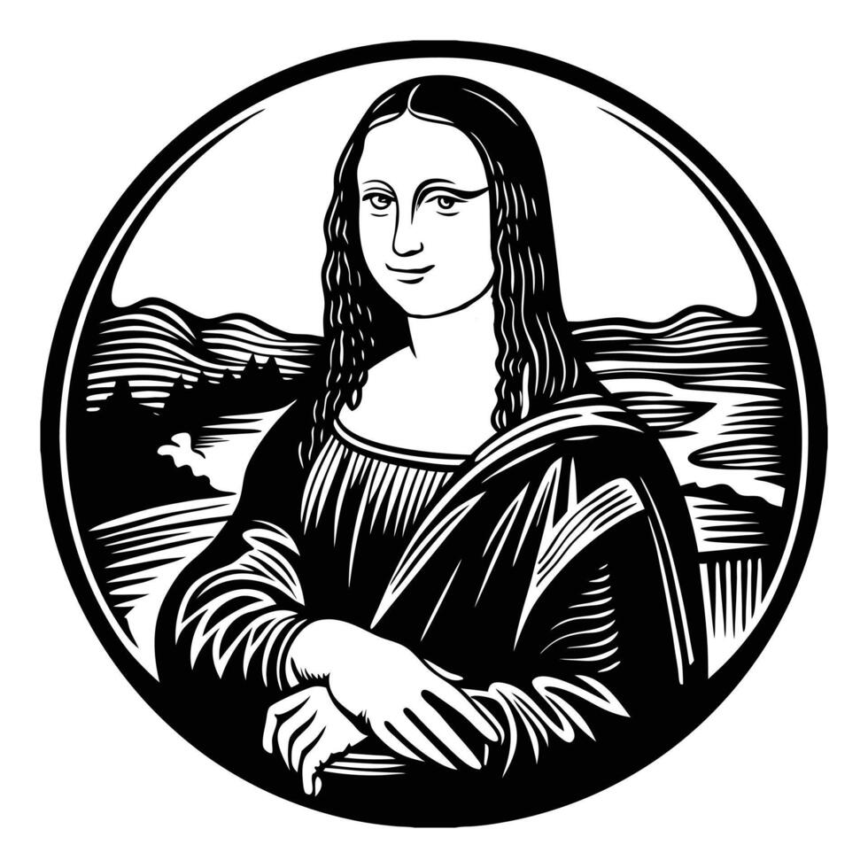 Mona Lisa picture. vector