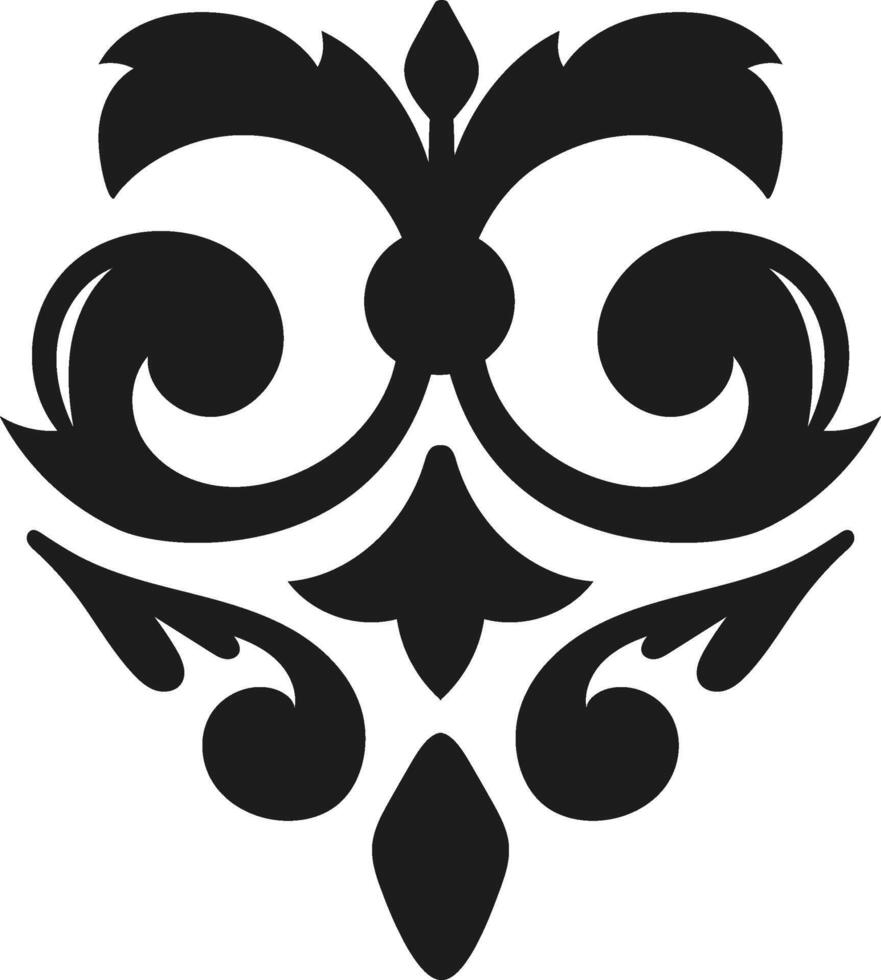 Classic decorative element featuring intricately designed stylized leaves, elegant spirals, and ornate floral motifs, creating a symmetrical and visually captivating pattern vector