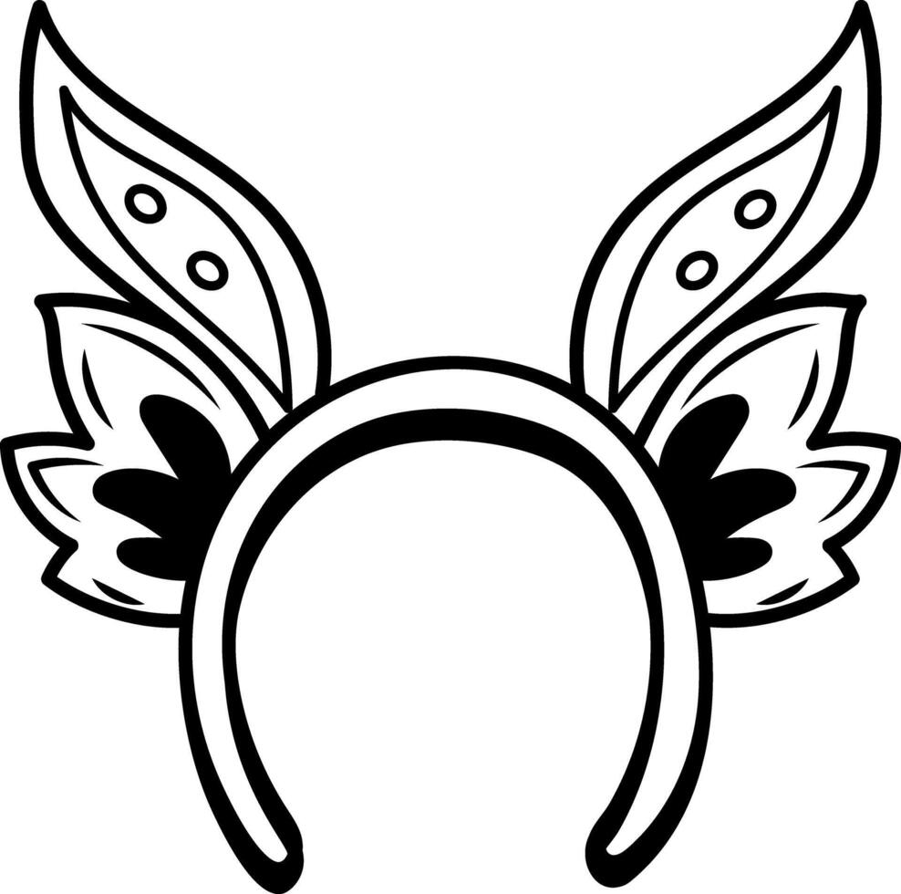 A doodle style icon of headband vector