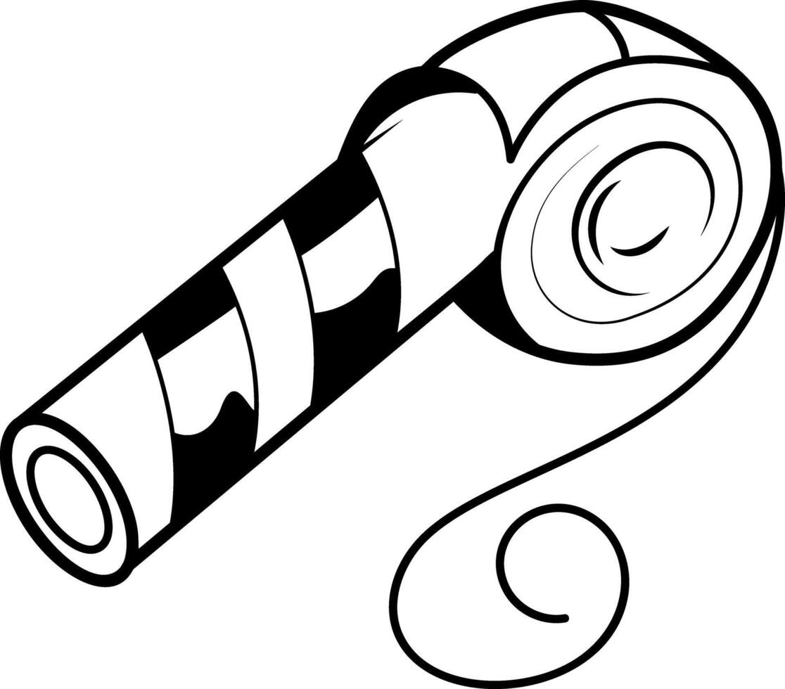 A drawing style icon of party pipe vector