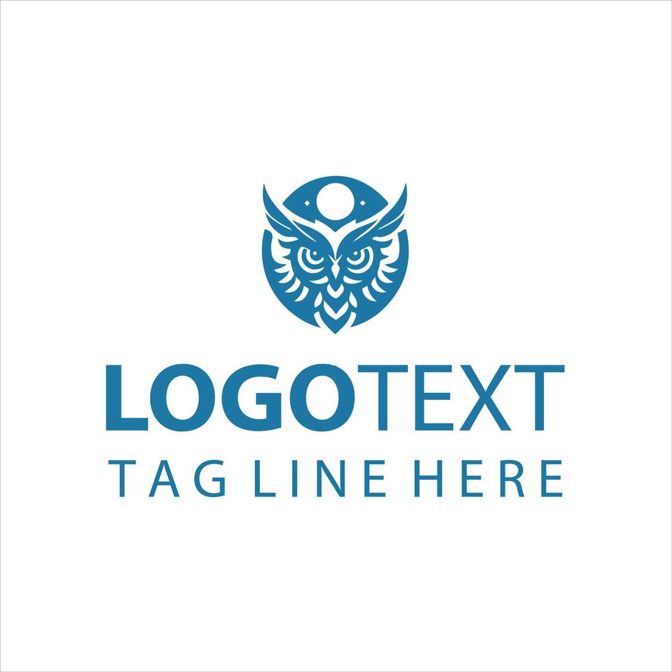 Aether Owl Shield owl sheild logo vector