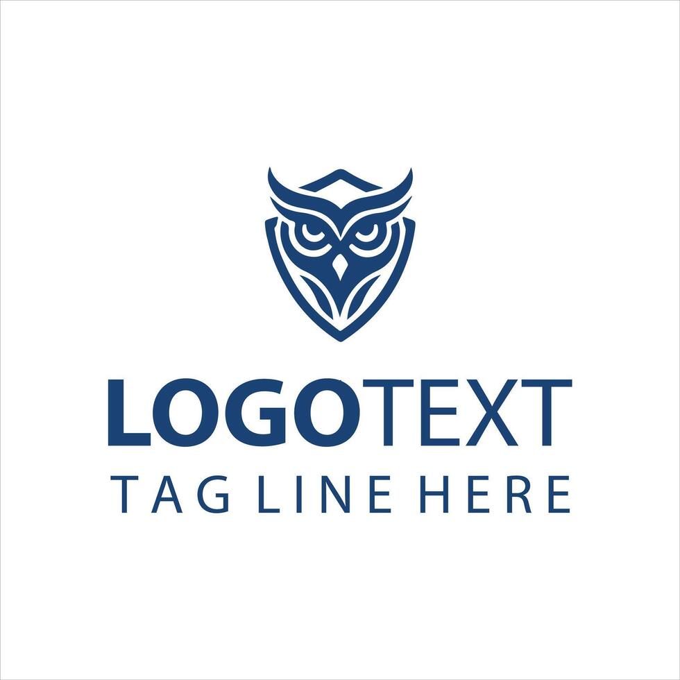 Winged Talon Aegis owl sheild logo vector
