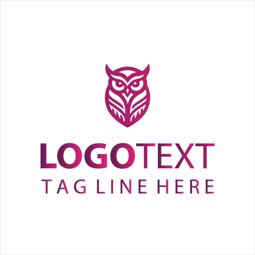 Guardians of the Moonlit Night Owl Shield logo vector