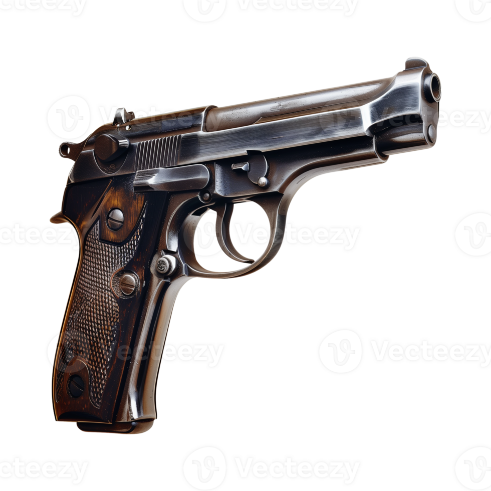 Detailed Pistol Illustration png