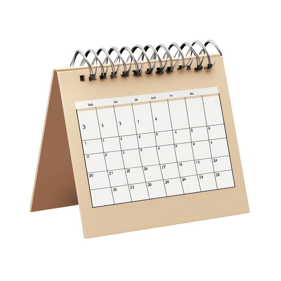 Simple table calendar for January displayed on a transparent background for easy reference and planning, table calendar 2025 january isolated on transparent background png