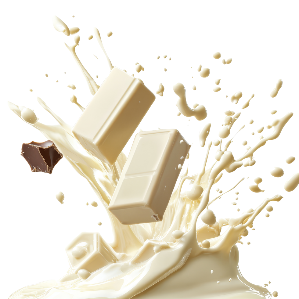 A delightful splash of creamy transparent chocolate against a clean transparent background captures the essence of indulgence, transparent Chocolate Splash on transparent background png