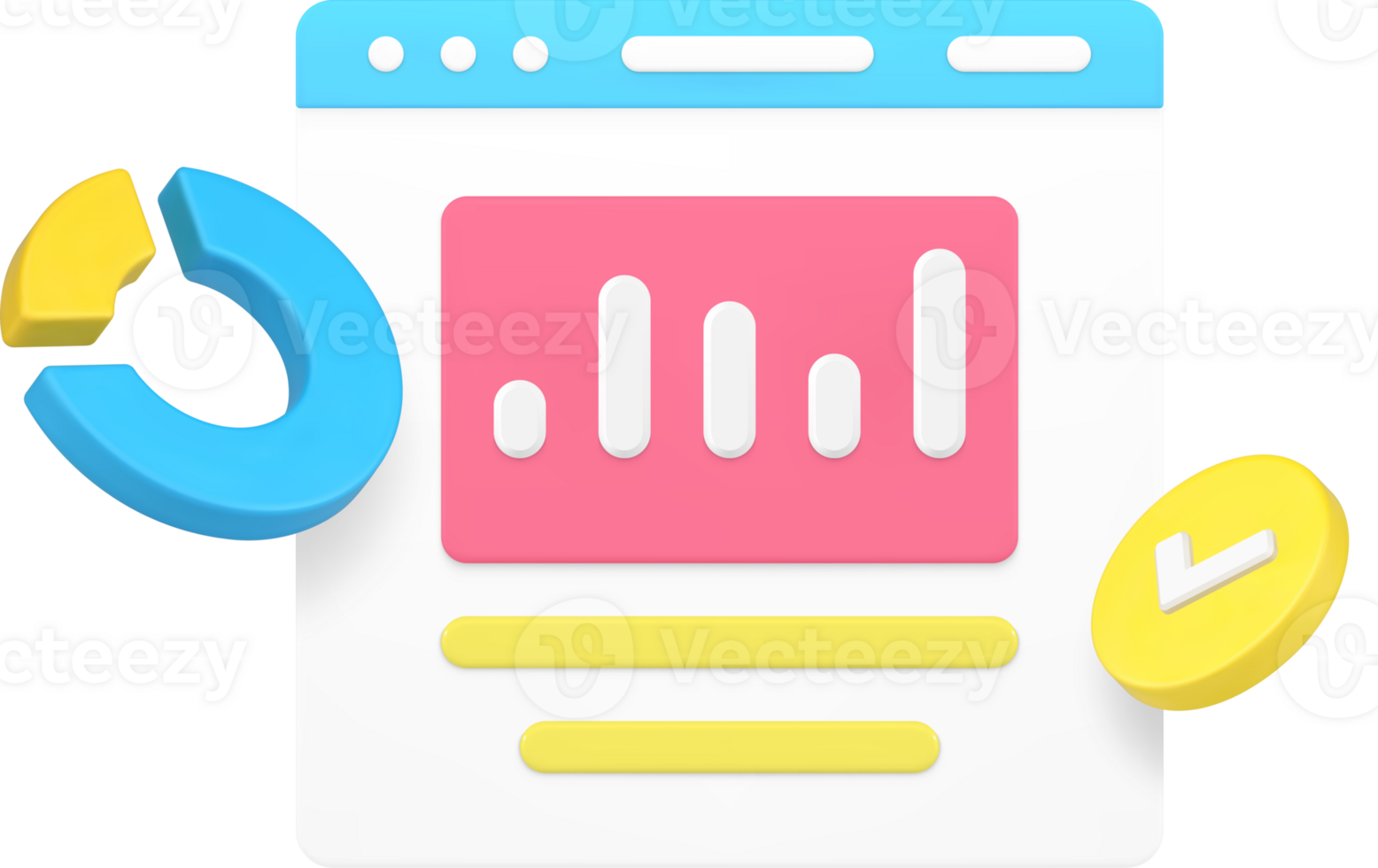 Workflow financial analyzing business research brainstorming 3d icon illustration png