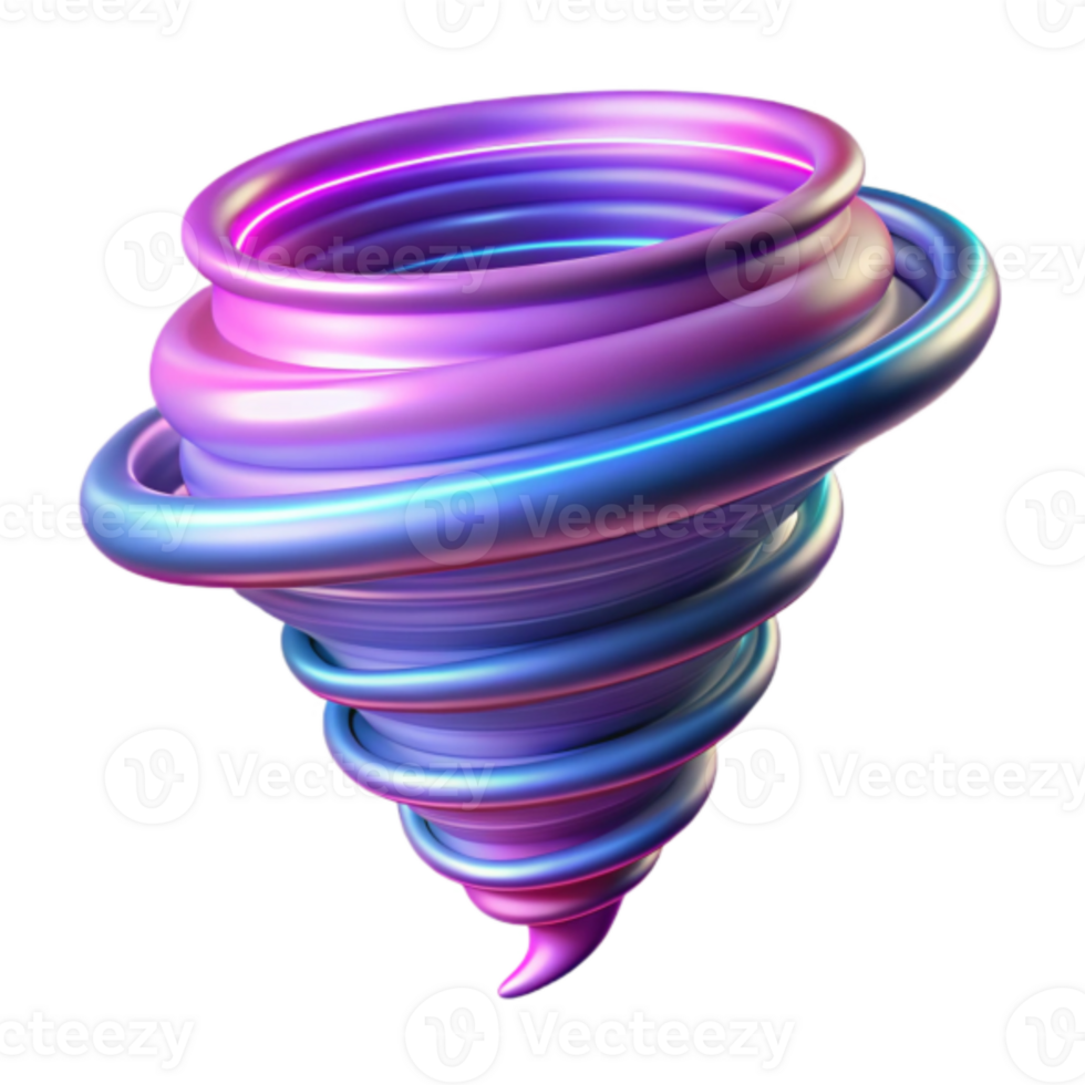Abstract Rendering Purple Blue Swirling Vortex Illustration png
