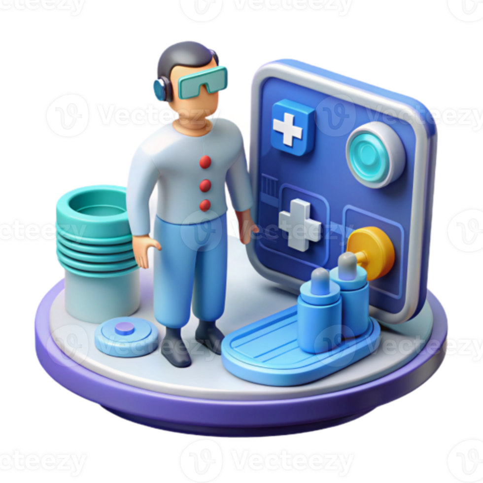 Illustration Medical App Interface User Virtual Reality Healthcare Technology png