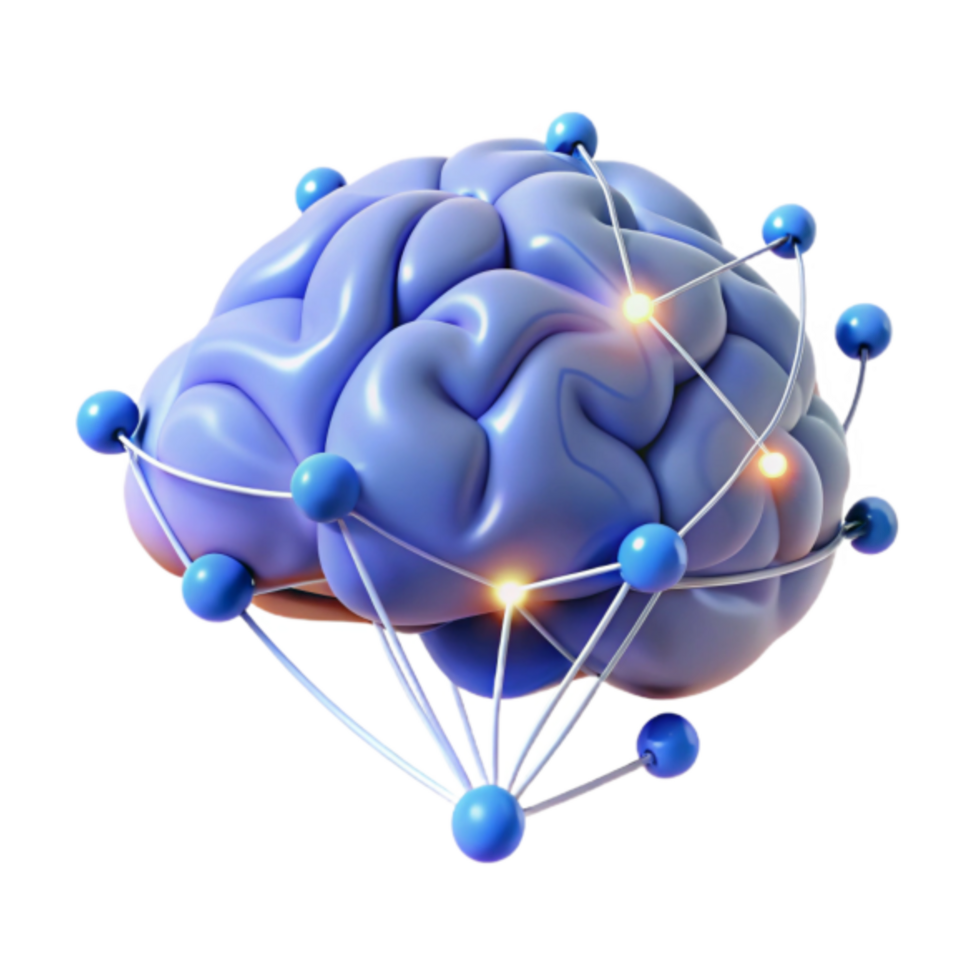 Illustration Brain Network Connections Synapses Neural Pathways png