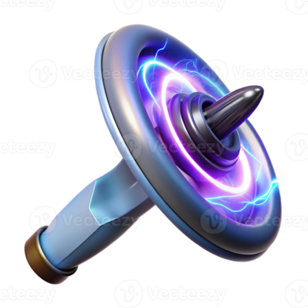 3D Render Futuristic Energy Weapon - Sci-Fi Gadget Illustration png