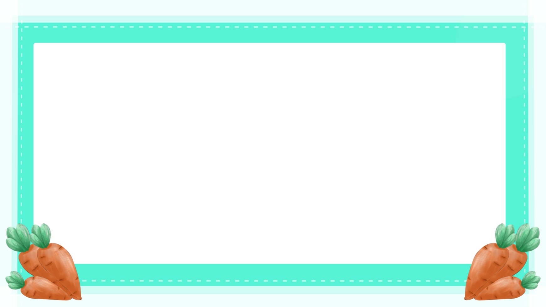 frame background decorated with blue frame and carrot png