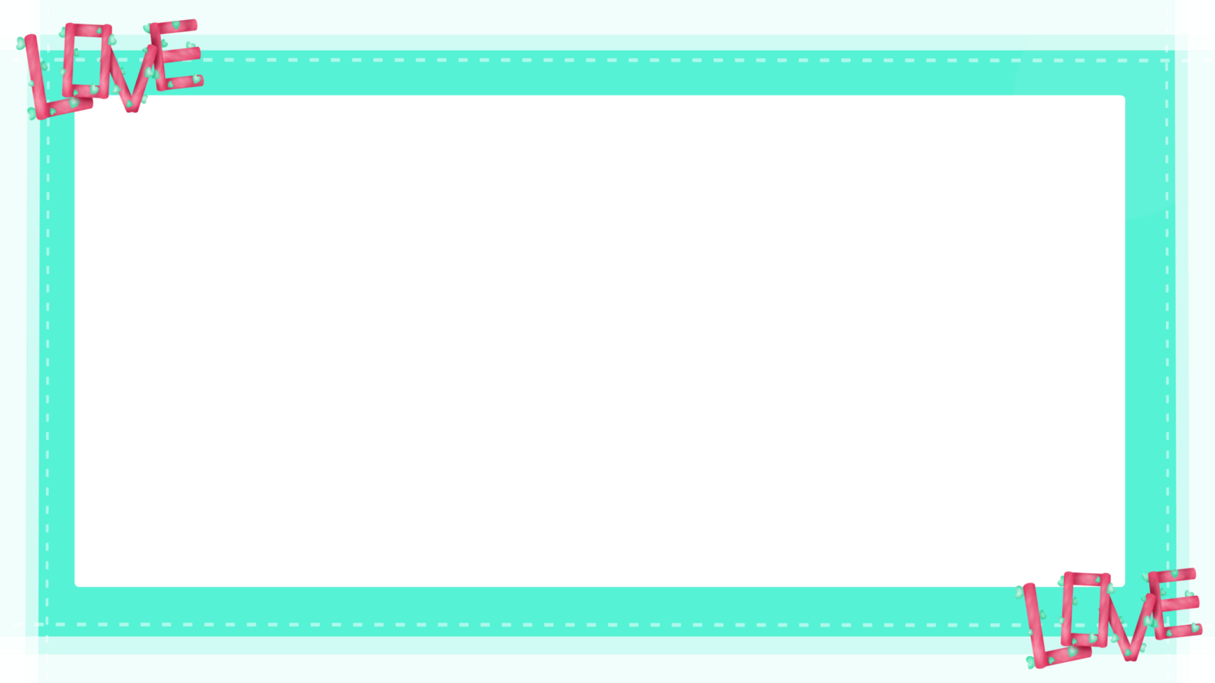 minimal background decorated with blue frame and wording LOVE png