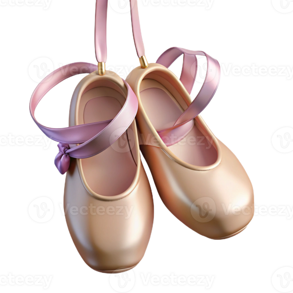 Isometric Render Ballet Slippers Illustration png