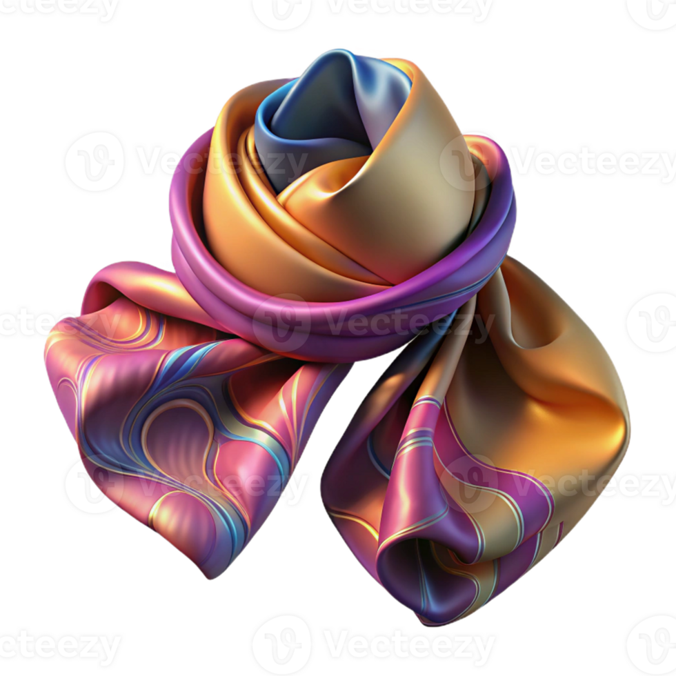 Abstract Fabric Swirls in Vibrant Hues png