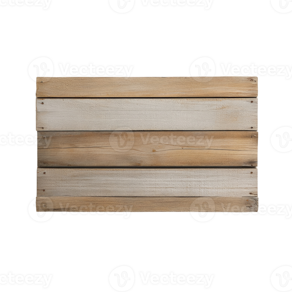 Rustic Wooden Crate Horizontal Planks Display png