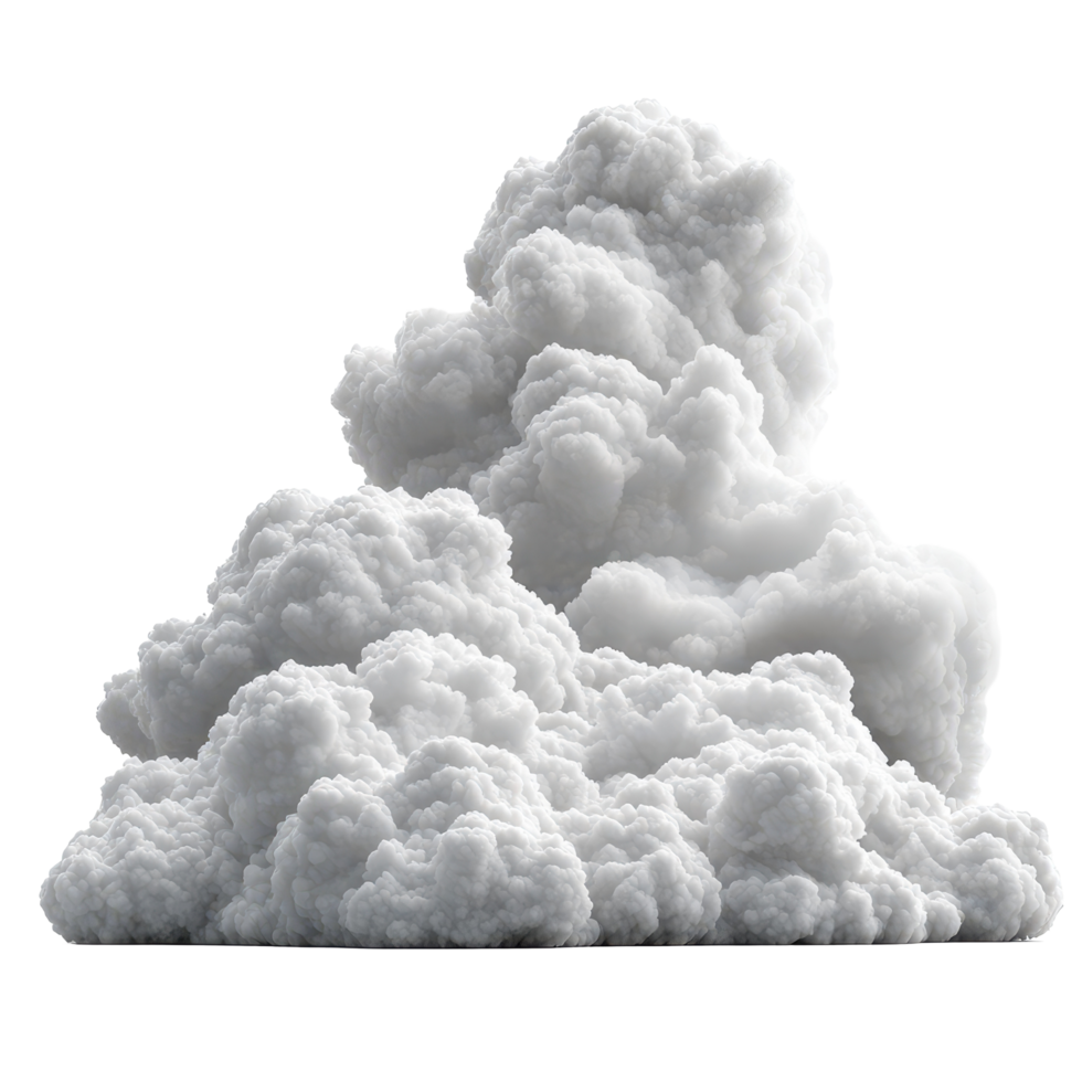 Dense gray clouds gathering overhead in a dramatic sky filled with swirling patterns during a stormy afternoon isolated on transparent background. png