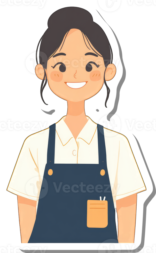 A Smiling Woman Wearing A Stylish Overalls png