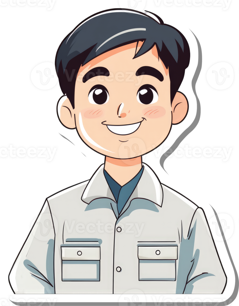 A Smiling Boy Wearing a Light Gray Shirt png