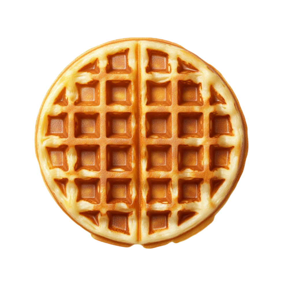 A waffle is shown on a background png