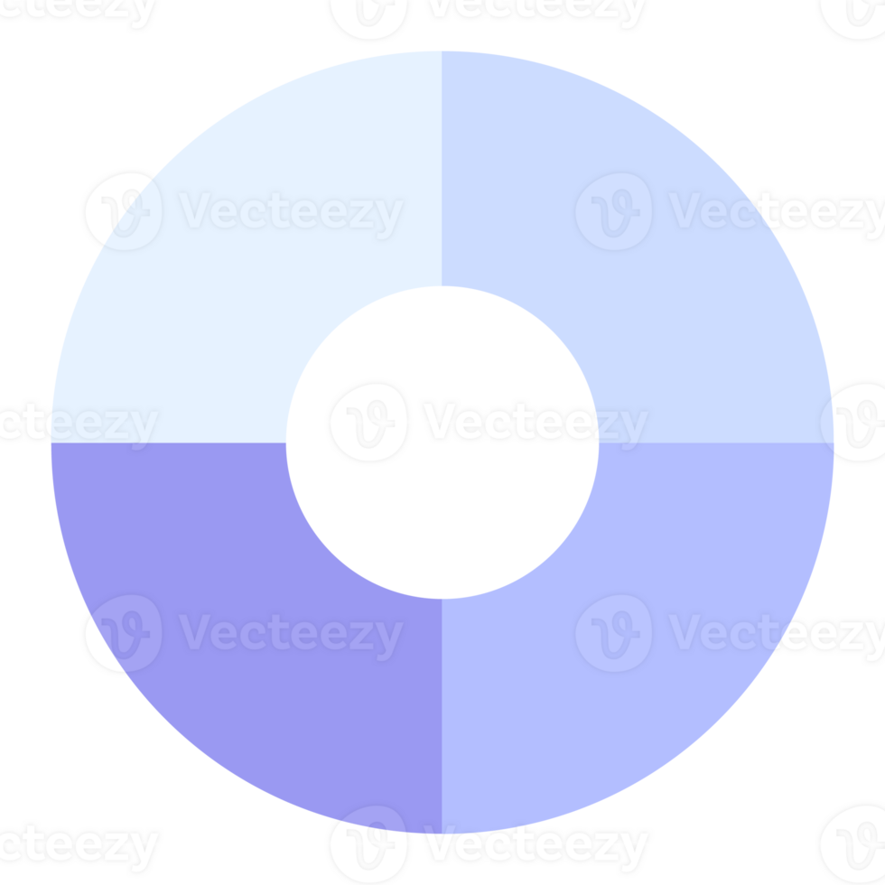 Infographic with 4 steps, blue tone. png